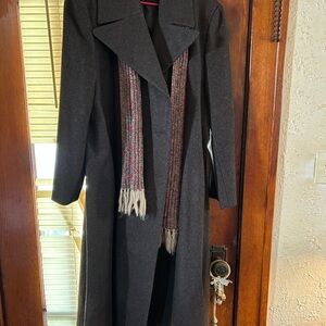 Chic Charcoal Women's Trench Coat